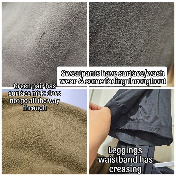 7 piece Athleisure All in Motion Small/Med Sweatpants Leggings Tops Shorts Men - Picture 8 of 9